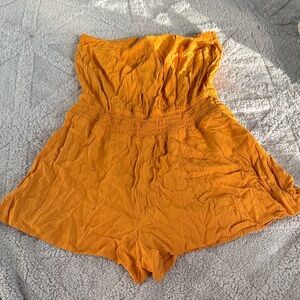 Forever 21 Mustard Romper